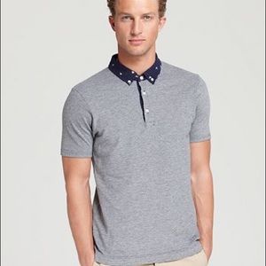 Wings + Horns Ikat collared polo shirt